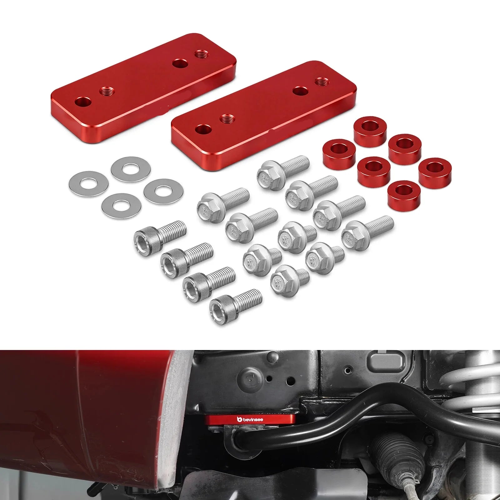 Toyota 4Runner & FJ Cruiser Billet Aluminium Front Sway Bar Relocation Kit for 2"+ Lift Setups 2010 - 2024 (Non-KDSS Models / Replaces 48824-60190)