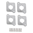 VW / Audi 1.8T 20V to 2.0 TFSI / R8 Coilpack Adapter Plate Set Billet Aluminum (Silver) for A3 / S3 / A4 / A6 / TT MK1 / Golf MK4 / GTI / Jetta / Beetle / Passat 1996 - 2011