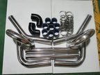 Universal 2.5" Aluminium Turbo Intercooler Piping Kit with Silicone Couplers, U-Pipe & Stainless Steel T-Bolt Clamps
