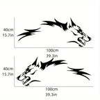 Wolf Side Body Decal | 2-Piece Waterproof Self-Adhesive Vinyl Animal Sticker