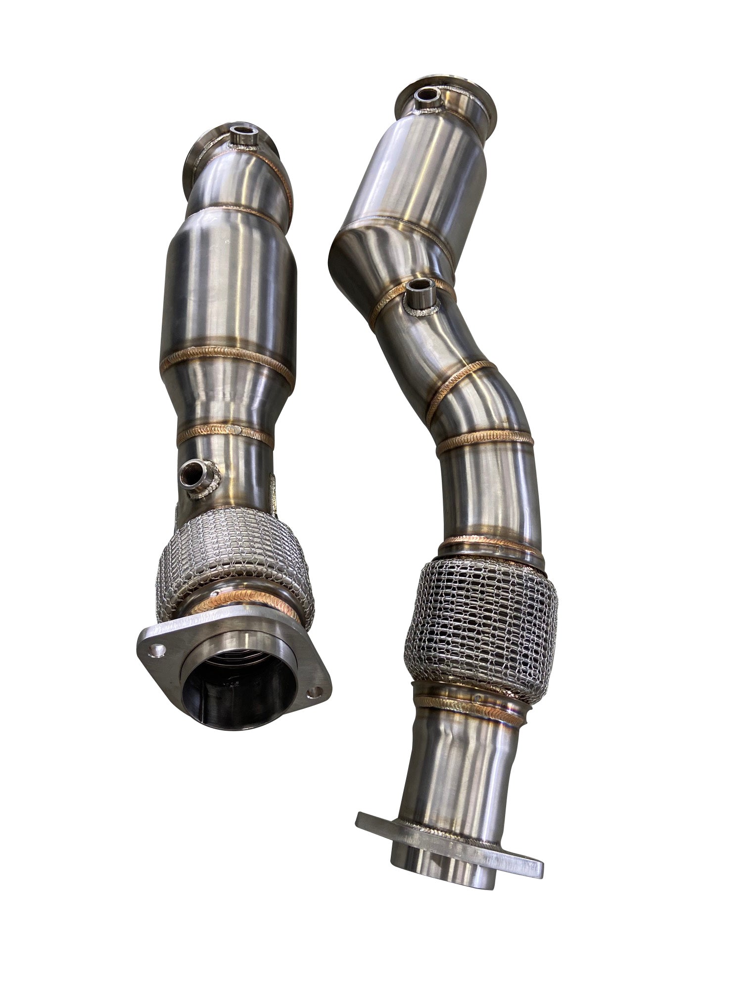 Active Autowerke BMW S58 F97/F98 X3M/X4M Downpipes w Aflow CATs