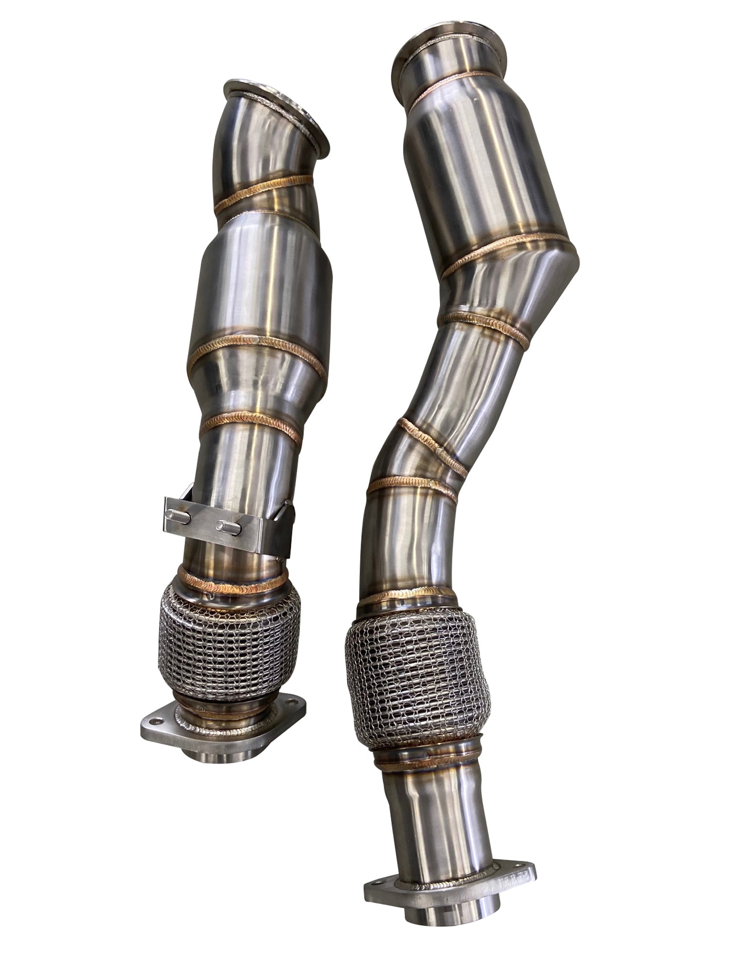 Active Autowerke BMW S58 F97/F98 X3M/X4M Downpipes w Aflow CATs