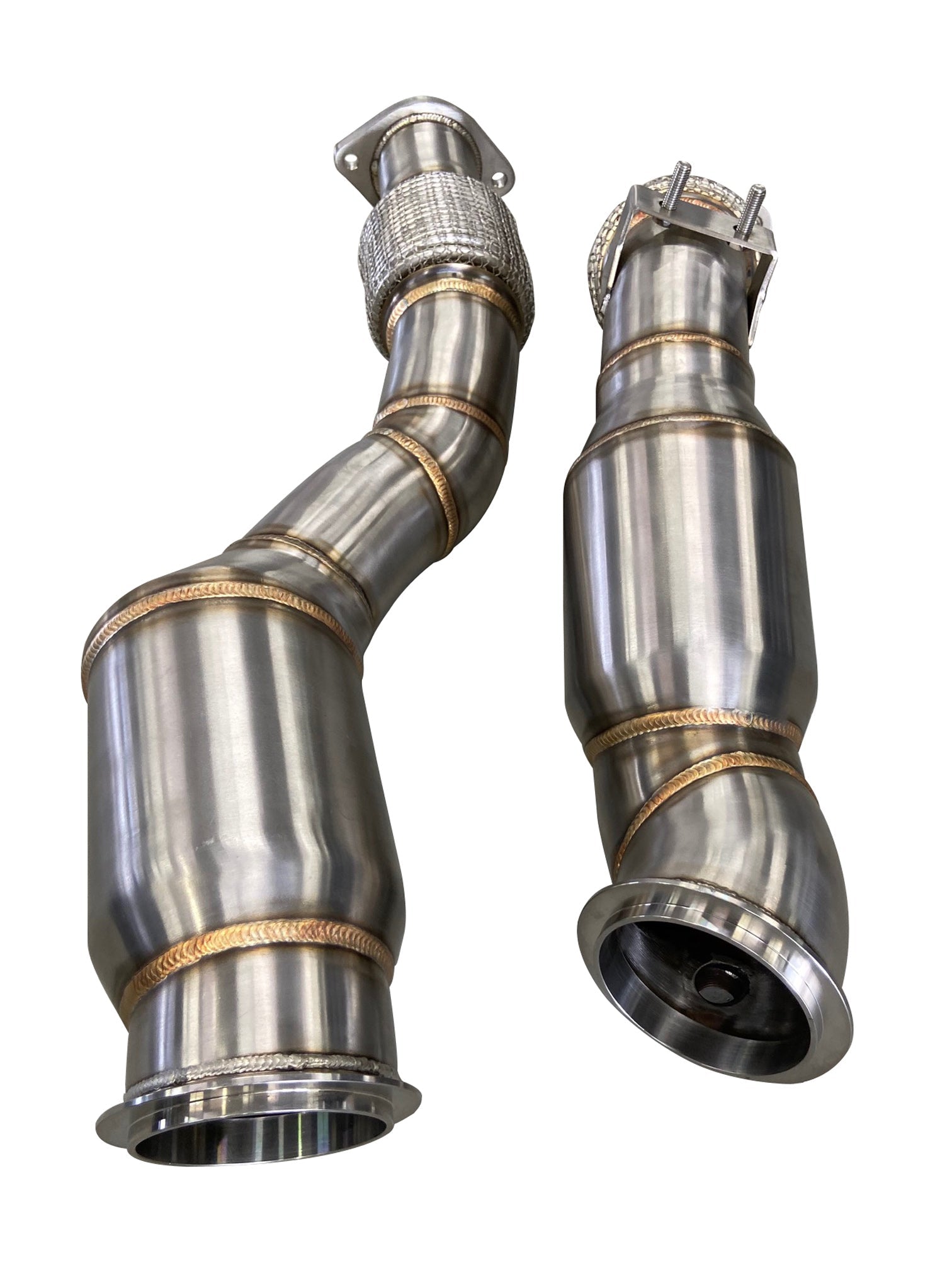 Active Autowerke BMW S58 F97/F98 X3M/X4M Downpipes w Aflow CATs