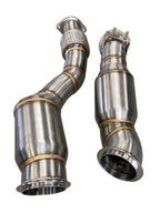 Active Autowerke BMW S58 F97/F98 X3M/X4M Downpipes w Aflow CATs