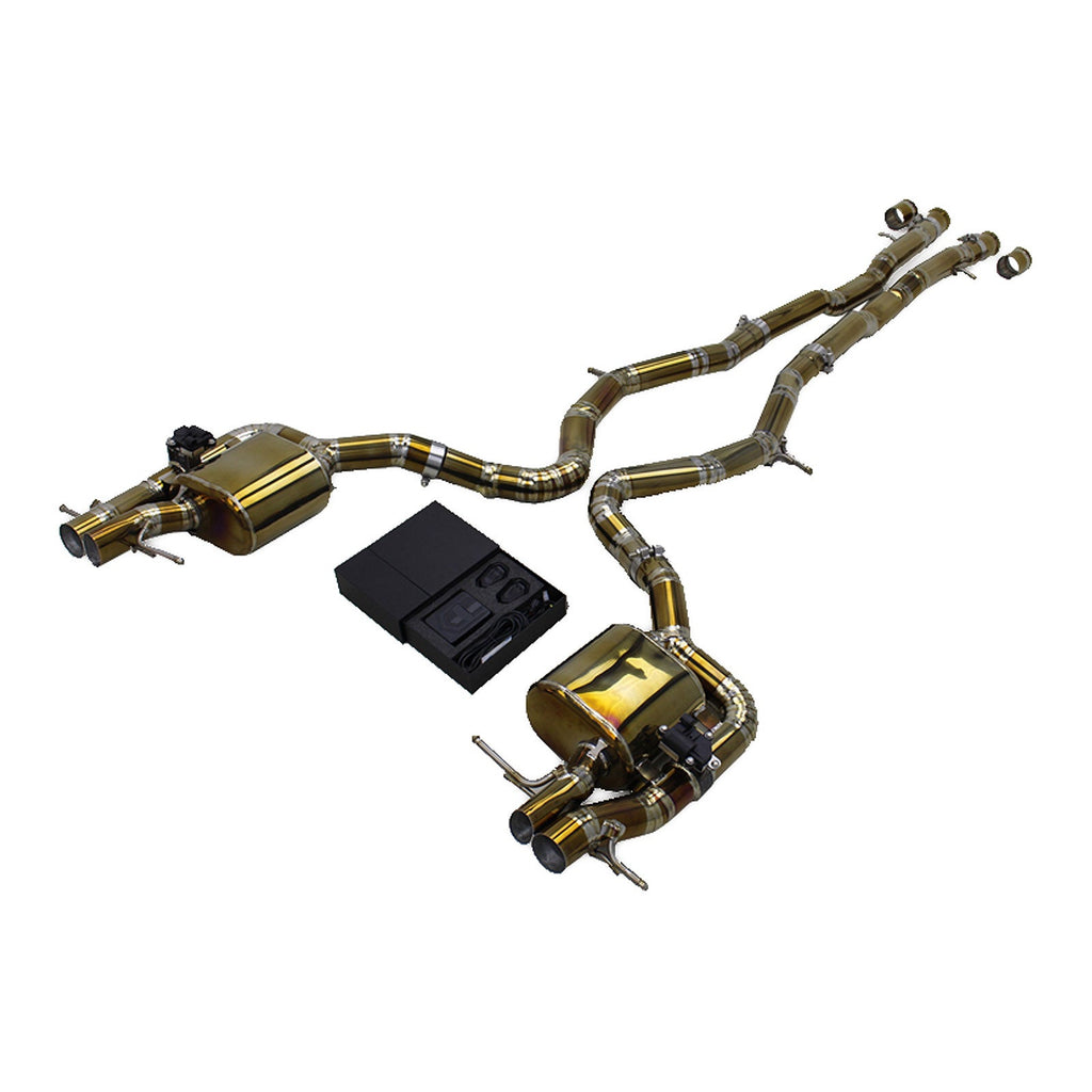 Titanium Valved Catback Exhaust System for Mercedes Benz S65 AMG W222 V12 6.0L - Bull Boost Performance