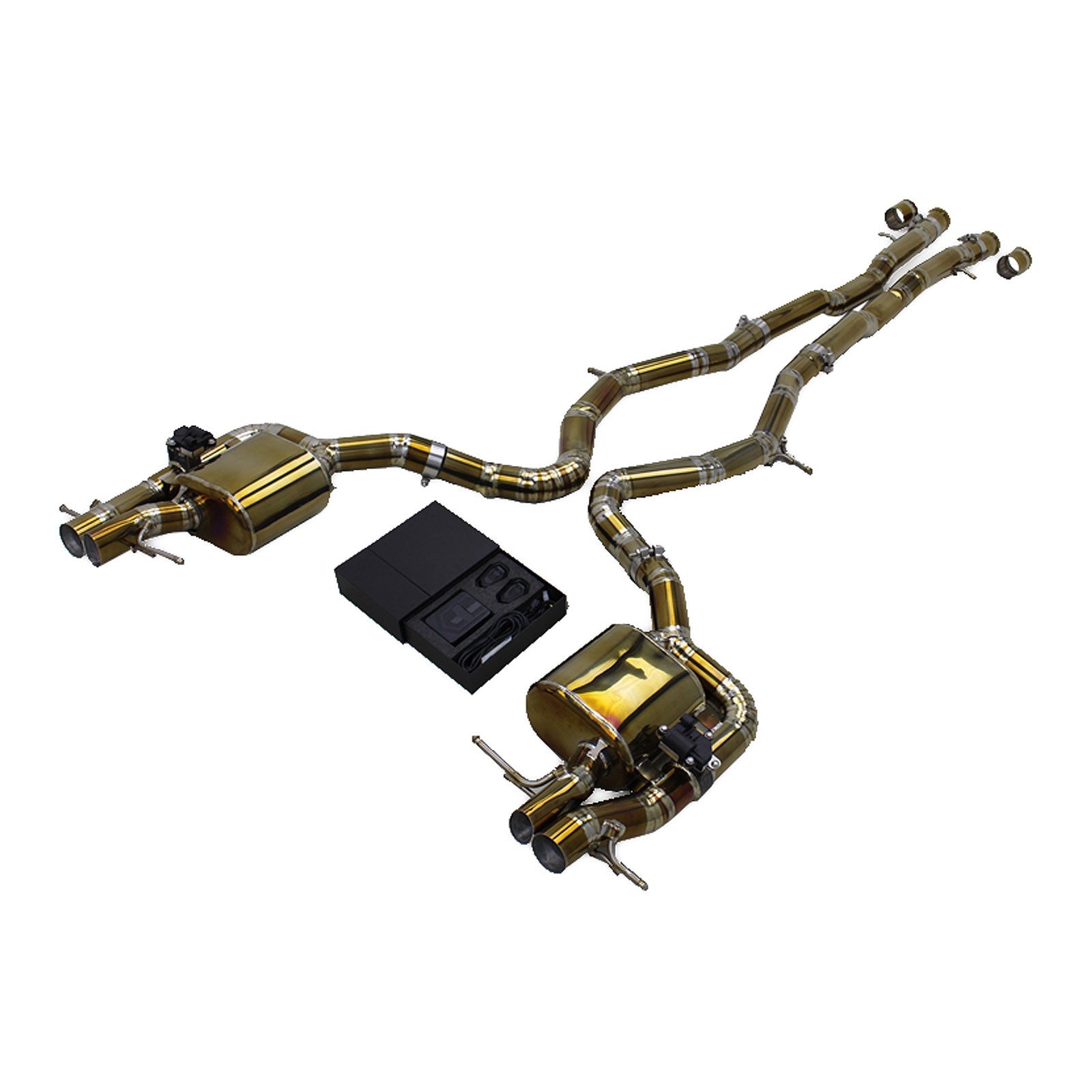Titanium Valved Catback Exhaust System for Mercedes Benz S65 AMG W222 V12 6.0L - Bull Boost Performance