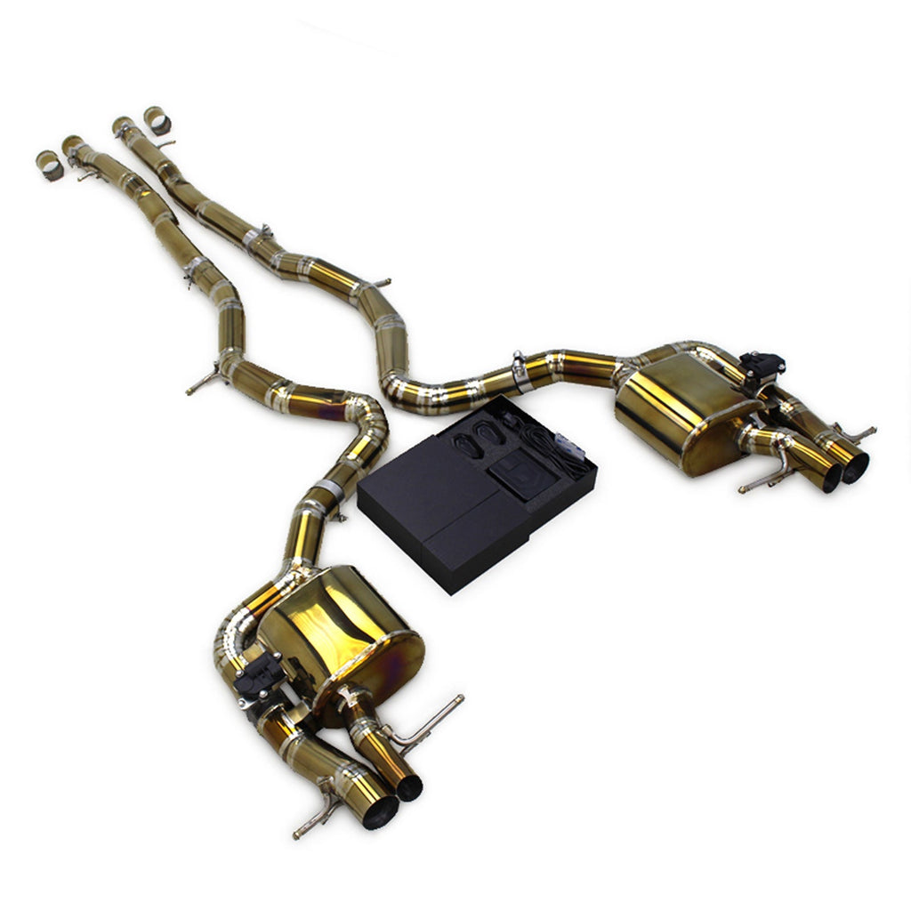 Titanium Valved Catback Exhaust System for Mercedes Benz S65 AMG W222 V12 6.0L - Bull Boost Performance