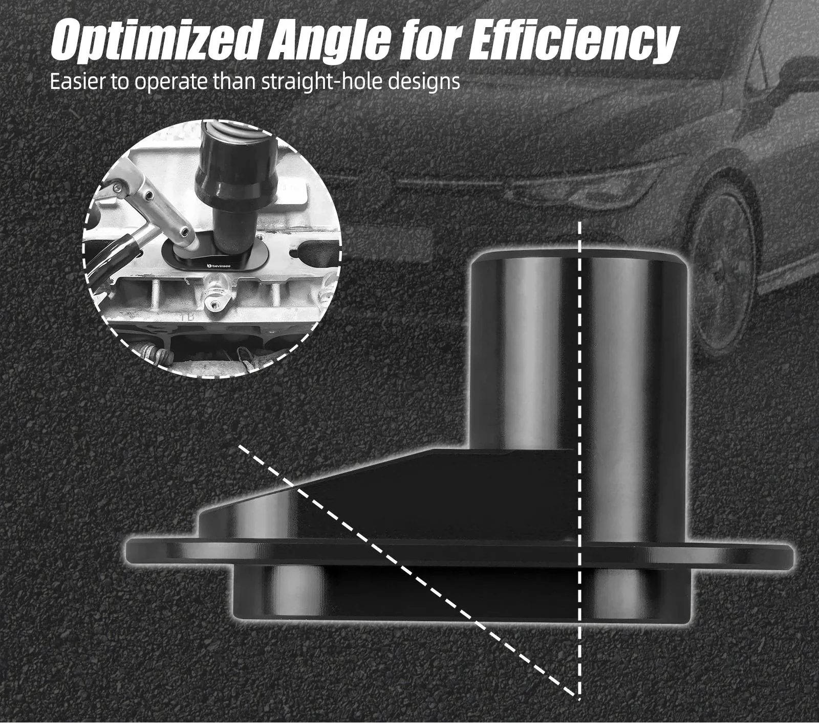 Audi S4 / S5 / A6 / Q7 / SQ5 3.0 TFSI & VW Golf MK5 GTI BYD Engine Walnut Blaster Carbon Cleaning Adapter (Billet Aluminum)