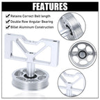 Ford Mustang Cobra / GT / LX & Lightning Billet Aluminium Smog Air Pump Idler Bracket Delete Kit with Pulley 1979 - 1995 (5.0L / 5.8L)