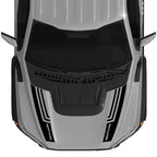 Custom Matte Black Engine Hood Stripe Kit | Front Graphics for Ford Raptor / Mustang