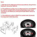 BMW 3 Series E36 E46 / 5 Series E39 / X5 E53 / Z3 Z4 Drive Belt Tensioner Idler Pulley 11287841228 1992 - 2006