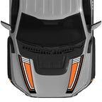 Custom Matte Black Engine Hood Stripe Kit | Front Graphics for Ford Raptor / Mustang