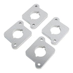 VW / Audi 1.8T 20V to 2.0 TFSI / R8 Coilpack Adapter Plate Set Billet Aluminum (Silver) for A3 / S3 / A4 / A6 / TT MK1 / Golf MK4 / GTI / Jetta / Beetle / Passat 1996 - 2011