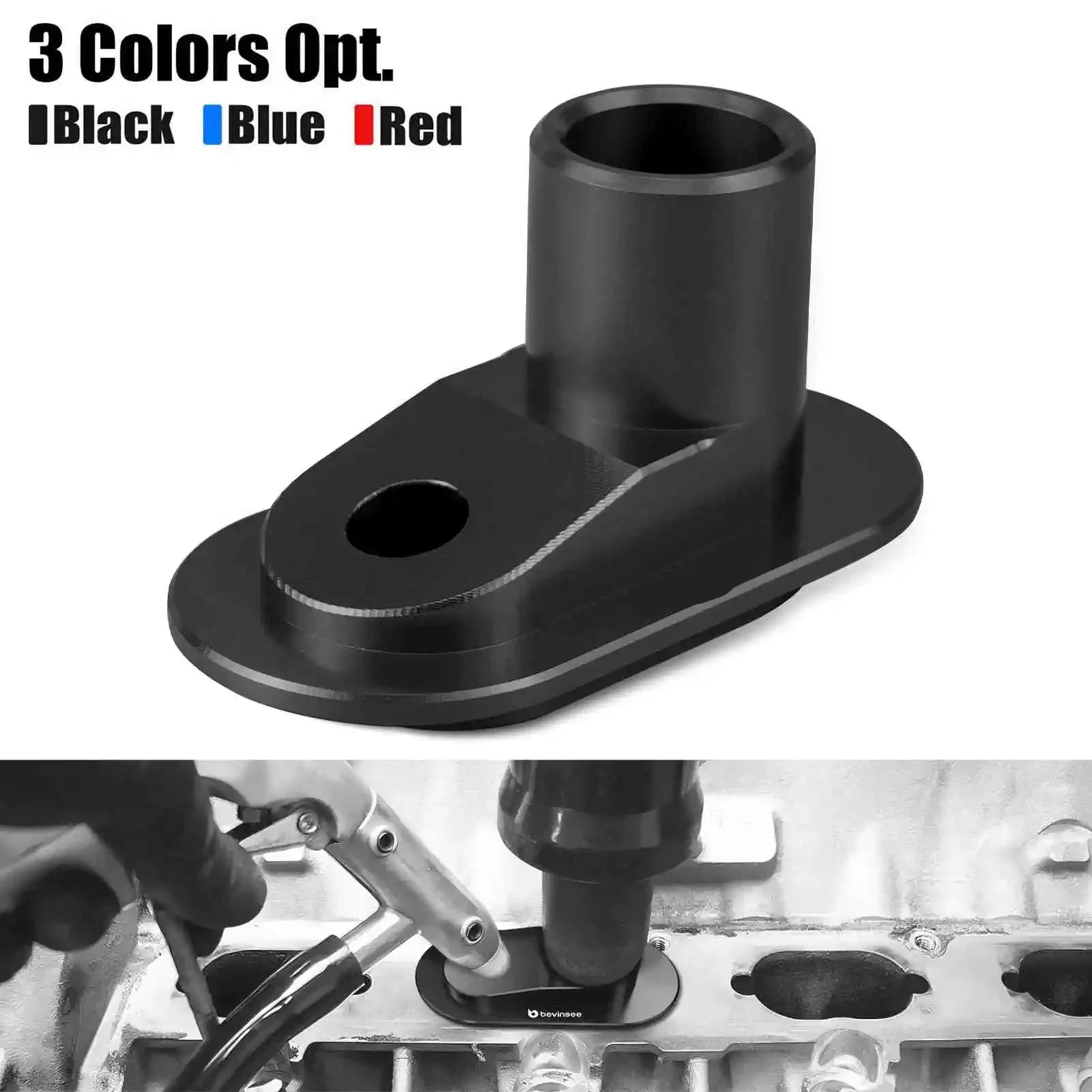 Audi S4 / S5 / A6 / Q7 / SQ5 3.0 TFSI & VW Golf MK5 GTI BYD Engine Walnut Blaster Carbon Cleaning Adapter (Billet Aluminum)