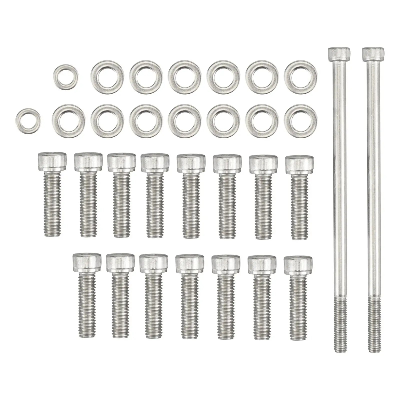 Chevy LS / LSX V8 Stainless Steel Oil Pan Bolt Kit for LS1 / LS2 / LS3 / LS6 / LS7 & Vortec 4.8L / 5.3L / 6.0L / 6.2L Truck Engines (Gen III / Gen IV)