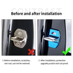 BMW Carbon Fiber Car Door Lock Cover Sticker Set (4-Piece) for E30 / E36 / E39 / E46 / E60 / E70 / E87 / E90 / E91 / F10 / F20 / F30