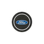 Ford Silicone Anti-Slip Car Coaster / Cup Mat for Focus MK2 / MK3 / MK4 / MK5, Fiesta MK7, Mondeo MK4 & Fusion (1-2 Piece Set)