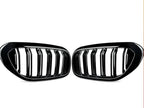 Gloss Black Double Slat Kidney Grille for BMW 5 Series G30 G31 520i 530i 540i M5 (2017–2020) – Front Racing Grilles Upgrade