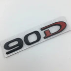 Rear Boot Trunk Tailgate Emblem Badge for Tesla Model 3 / S / X / Y | 75D 85D 90D 100D Sticker