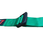 Universal Green 4 Point Buckle Racing Seat Belt Harness Nylon