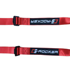Universal 4 Point Buckle Red Racing Harness Racing Seat Belt Nylon