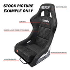 Blue Bull Boost Adjustable Racing Lowered Ultra Max Bucket Seat with Slider Rails - Bull Boost Performance