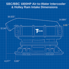 Tick SBC/BBC 1800HP Air-to-Water Intercooler By Tick Performance