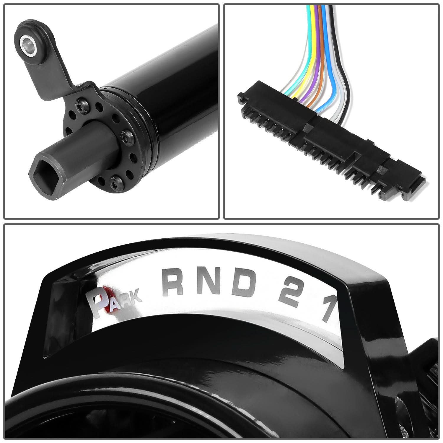Universal 28" Black Steering Wheel Column - Automatic