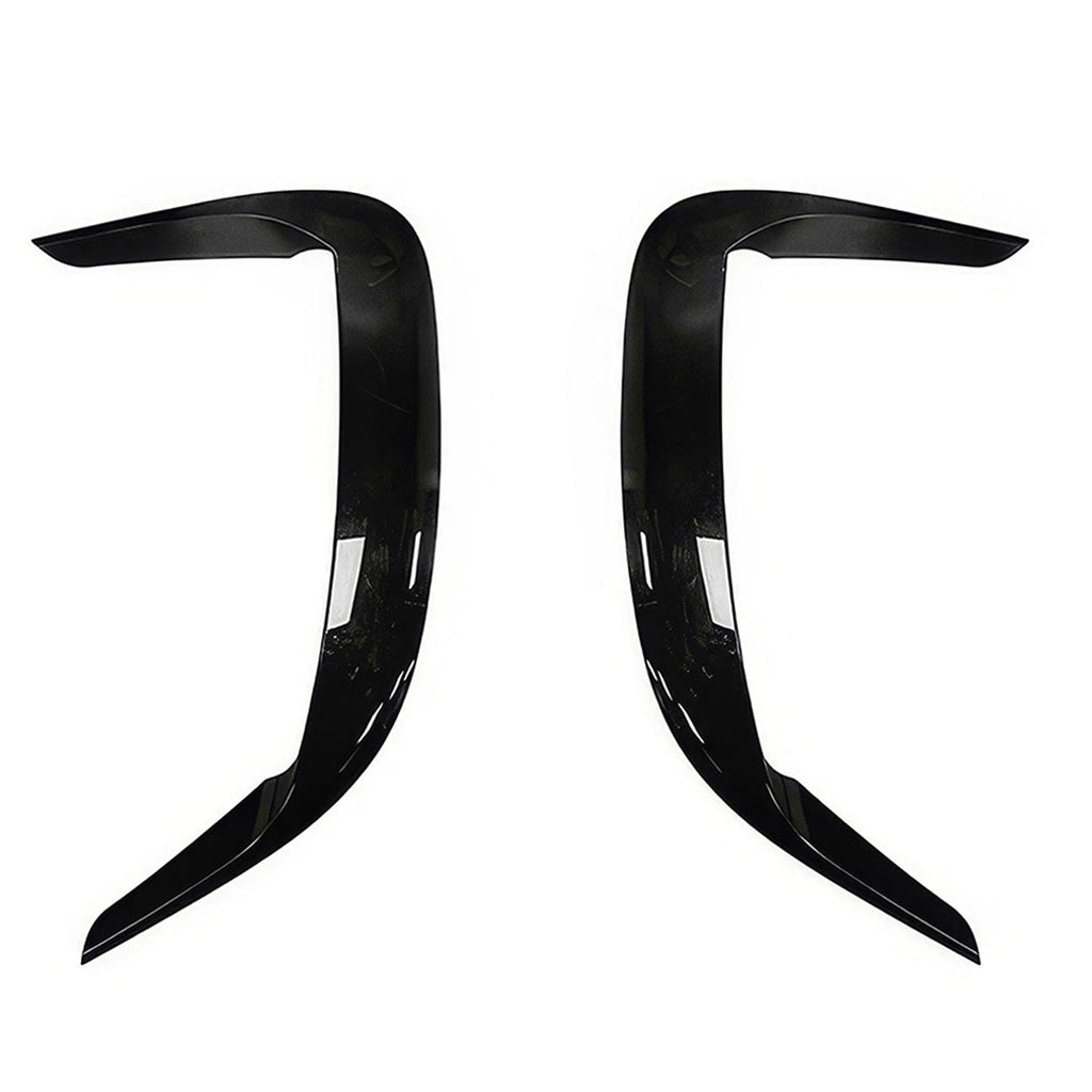 2015-2023 Dodge Charger IKON2 Style Side Fin Vents Gloss Black ABS