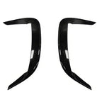 2015-2023 Dodge Charger IKON2 Style Side Fin Vents Gloss Black ABS