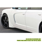 2015-2023 Dodge Charger IKON2 Style Side Fin Vents Gloss Black ABS