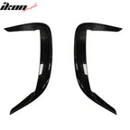 2015-2023 Dodge Charger IKON2 Style Side Fin Vents Gloss Black ABS