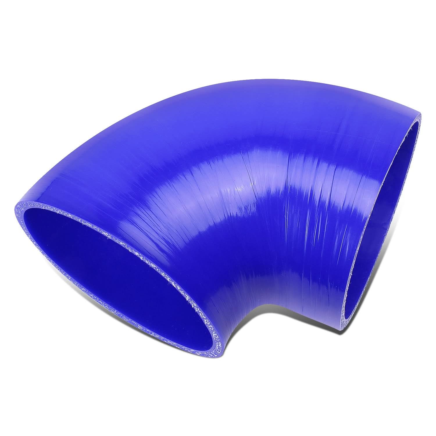 4.00" 90 Degree Silicone Hose - 3-Ply Blue