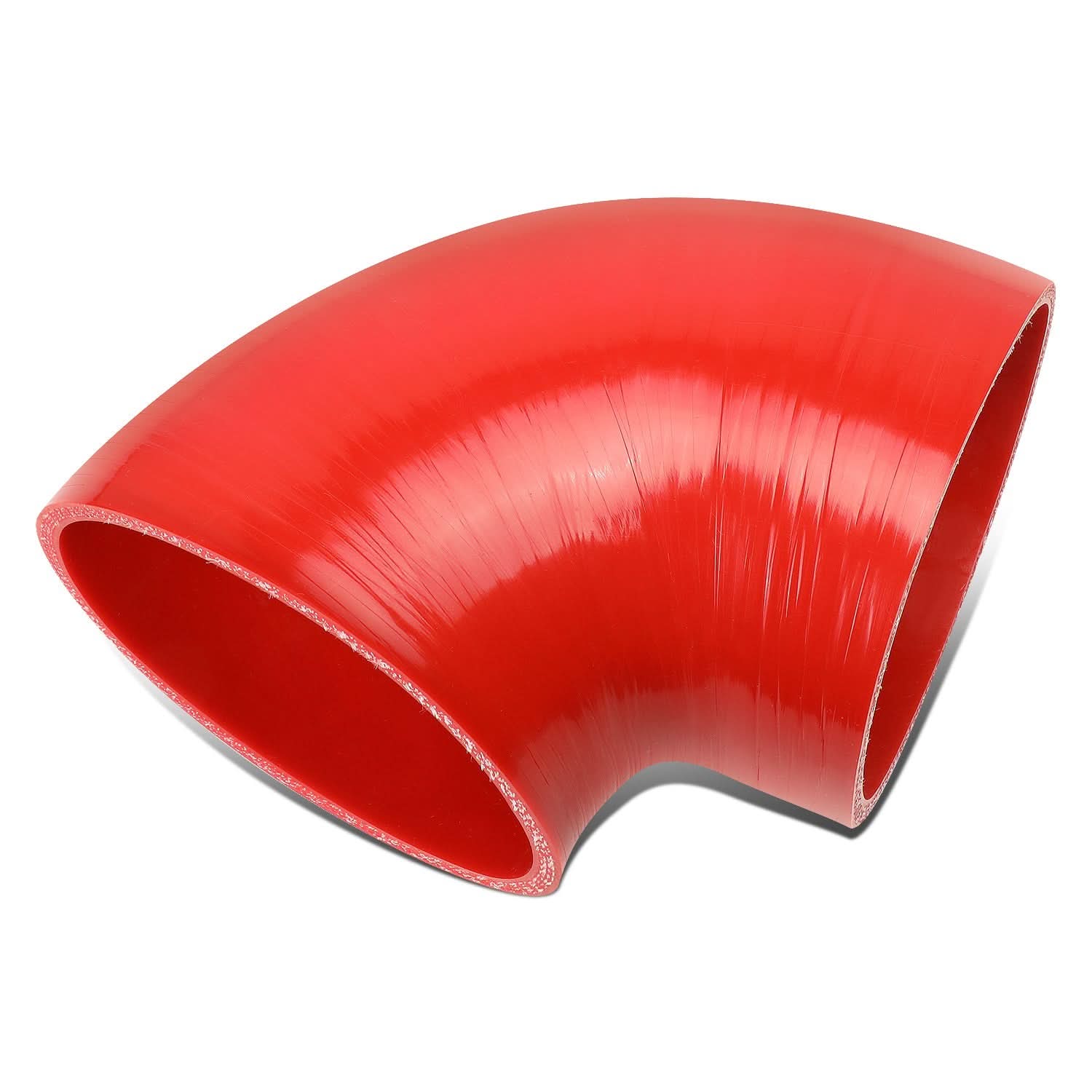 4.00" 90 Degree Silicone Hose - 3-Ply Red