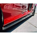 V2 Style Dry Carbon Fiber Side Skirt Door Extensions Set for McLaren GT - Bull Boost Performance