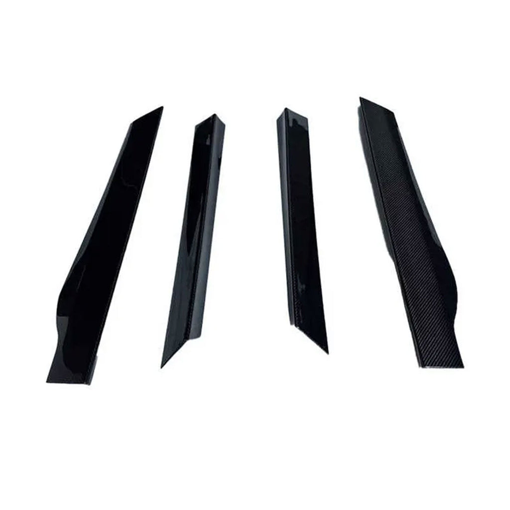 V2 Style Dry Carbon Fiber Side Skirt Door Extensions Set for McLaren GT - Bull Boost Performance