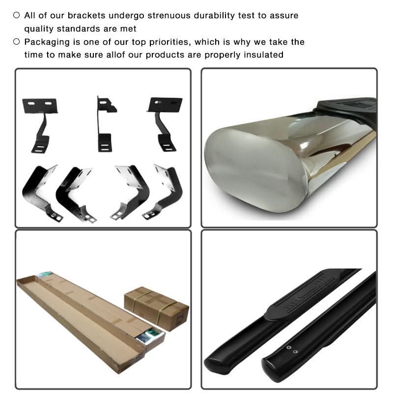 2004-2008 Ford F150 Super Cab 6" Nerf Bars Side Rails Running Boards