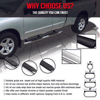 2015-2022 Ford F-150 Super Cab 5'' Oval Running Boards Stainless