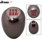 Gunmetal Universal M10X1.5MM MT T-R Gear Shift Knob 5 Speed JDM Logo