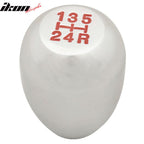 Silver M12X1.75MM MT Manual T-R Style Gear Shift Knob Engraved 5 Speed