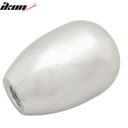 Silver M8X1.25MM MT T-R Gear Shift Knob Screw On Five 5 Speed SPD