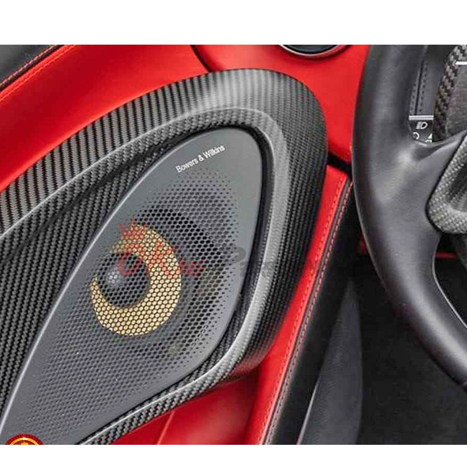 Dry Carbon Fiber Inner Door Trim Interior Kit for McLaren GT - Bull Boost Performance