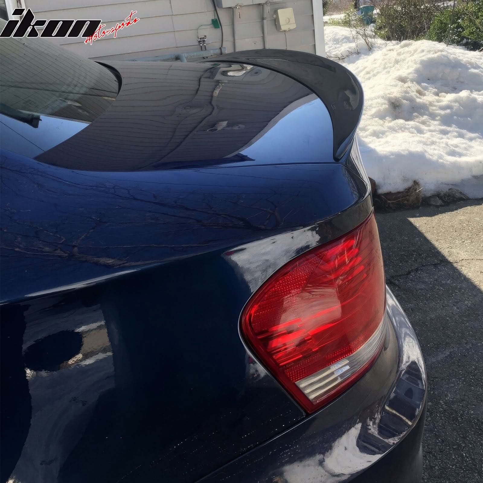 2007-2011 BMW E82 1-Series Coupe P Style Trunk Spoiler Carbon Fiber