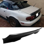 1990-1997 Mazda Miata RB Rocket Style Add-on Black Trunk Spoiler PU