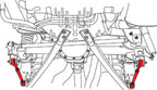 SPC Performance 05-10 Ford Mustang (V6/V8) Rear Adjustable Trailing Arms