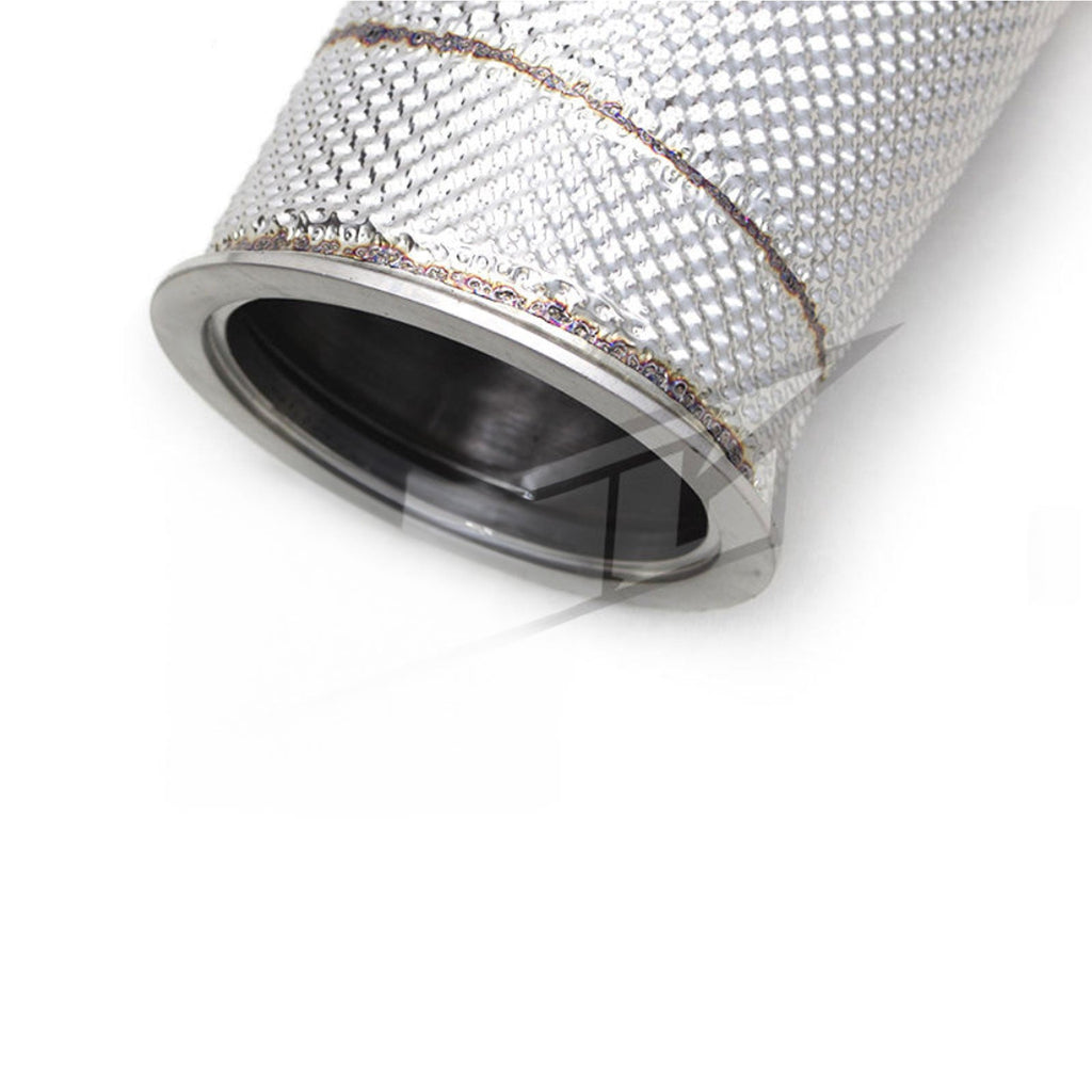 High Flow Catted 304 Stainless Exhaust Downpipe for Audi RS Q8 SQ8 4.0T - Bull Boost Performance