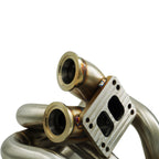 SR20DET T3 T4 Twin Scroll 44mm Top Mount Turbo Manifold Kit S13 S14 S15 180SX 240SX - Bull Boost Performance