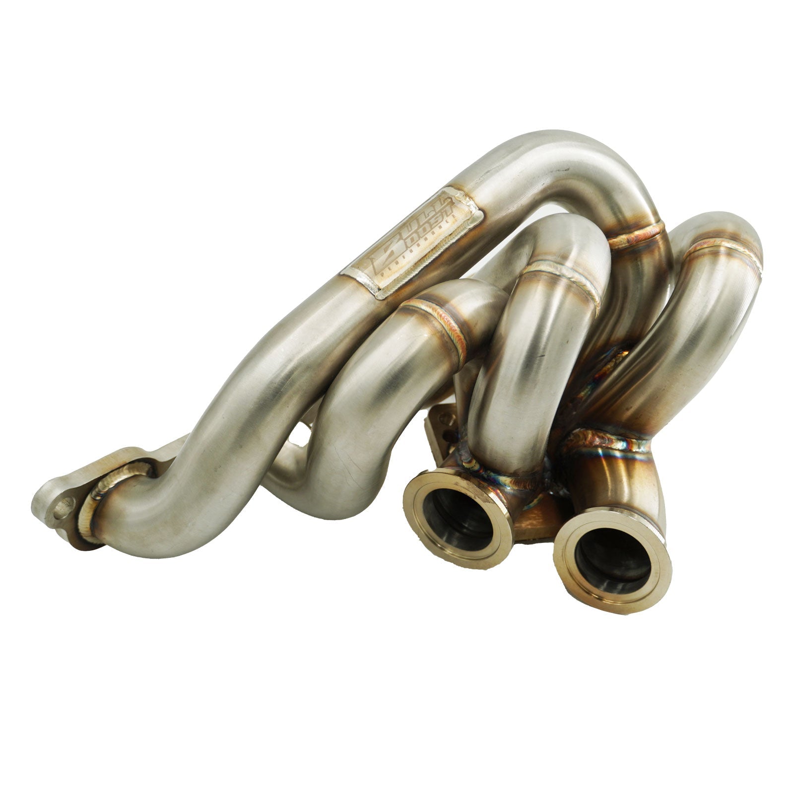 SR20DET T3 T4 Twin Scroll 44mm Top Mount Turbo Manifold Kit S13 S14 S15 180SX 240SX - Bull Boost Performance