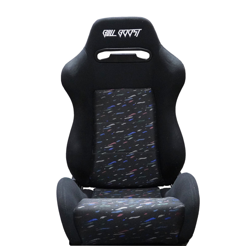 Bull Boost Adjustable Racing Lowered Ultra Max Bucket Seat w/ Seat Rails - Bull Boost Performance