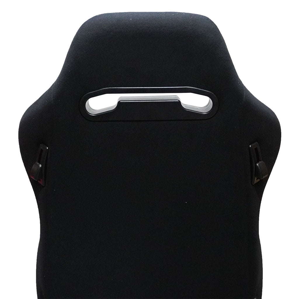 Adjustable Black Luxury Racing Lowered SR3 CONFETTI Style Velvet Seat w/ Sliders - Bull Boost Performance